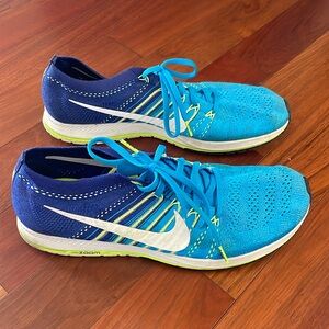 Nike Racing Running Shoe- bright aqua and blue size 12